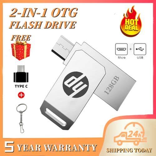 hp-2-in-1-otg-128gb-metal-waterproof-usb-flash-drive-193011343