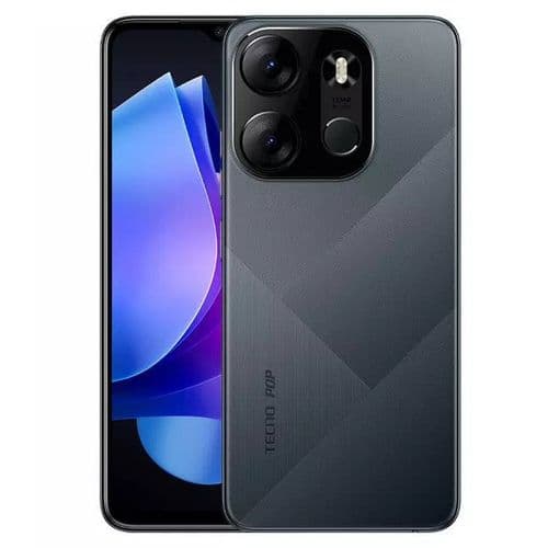 Tecno Pop 7 2GB RAM + 64GB ROM, 5000mAh Battery 4G LTE_Black