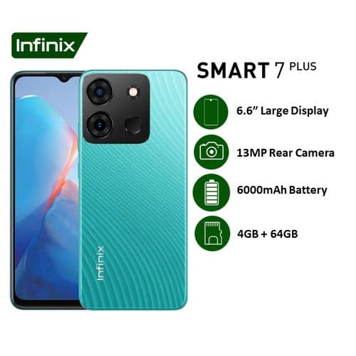 Infinix Smart 7 Plus 4GB RAM 64GB ROM 6000mAh
